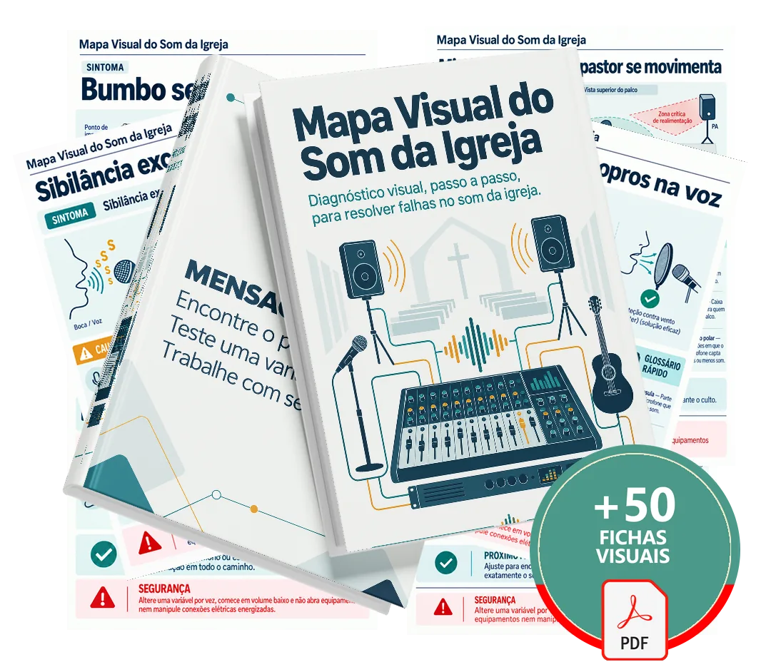 mapa visual som da igreja — tudo o que está incluso